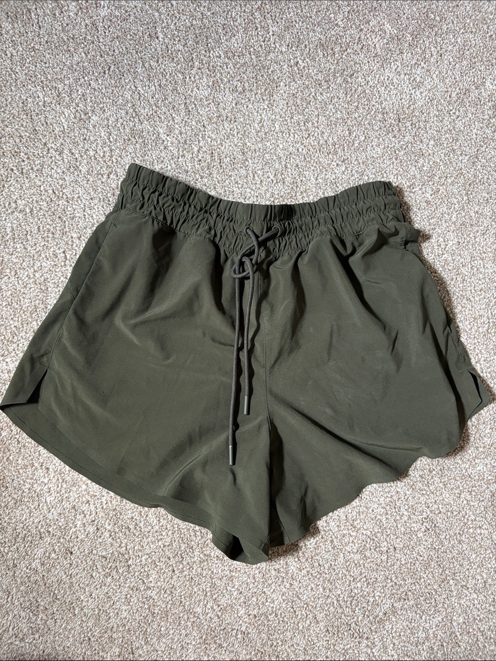Athleta Olive Green Crossroads Shorts - Size XS